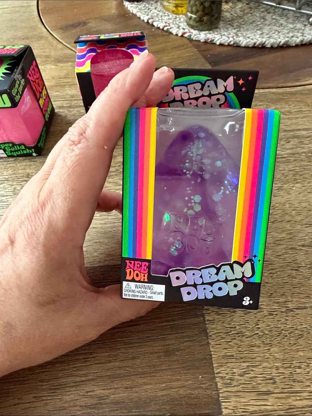 Dream Drop Purple Squishy Stress Toy - Nee DOH Style